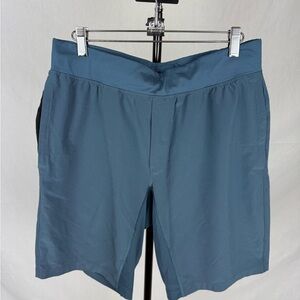 LULULEMON Blue T.H.E. Shorts 9" Linerless Men's Large